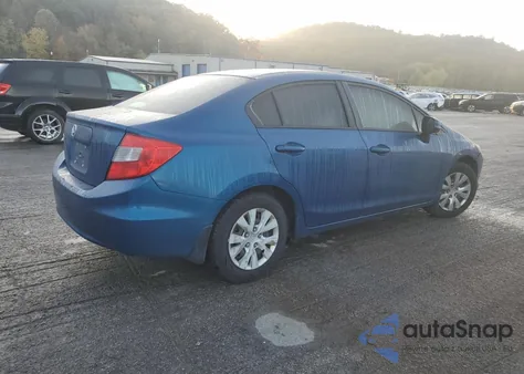 2012 Honda Civic Lx z USA, uszkodzony, nr VIN 2HGFB2F52CH538073